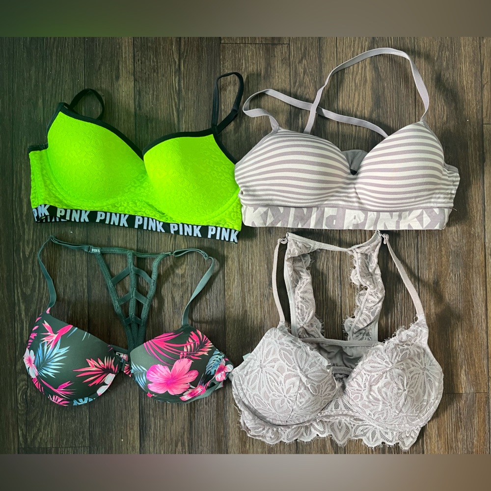 Lot of 4 Victoria’s Secret bras. All size Large/36B. EUC.